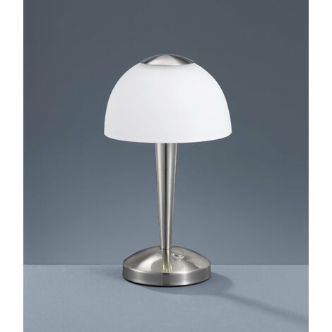 Lampada tavolo da Interno a LED in Metallo Nickel Opaco
