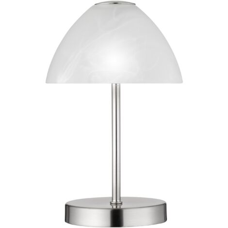 Lampada tavolo da Interno a LED in Metallo Nickel Opaco