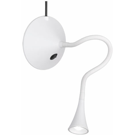 Lampada tavolo da Interno a LED in Plastica Bianco
