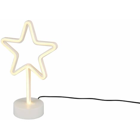 Lampada tavolo da Interno a LED in Plastica Bianco