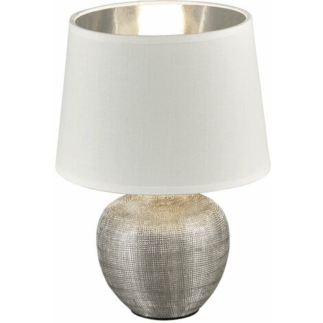 Lampada tavolo da Interno  E14 in Ceramica Argento