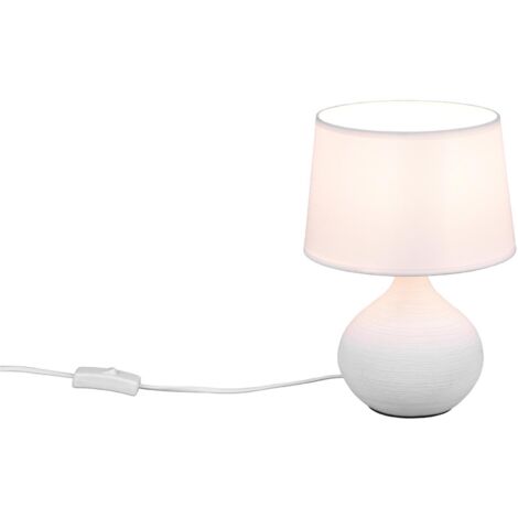 Lampada tavolo da Interno  E14 in Ceramica Bianco