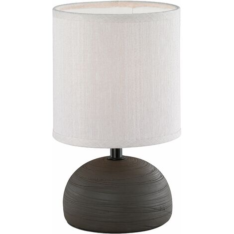 Lampada tavolo da Interno  E14 in Ceramica Marrone