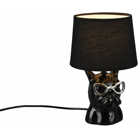 Lampada tavolo da Interno  E14 in Ceramica Nero