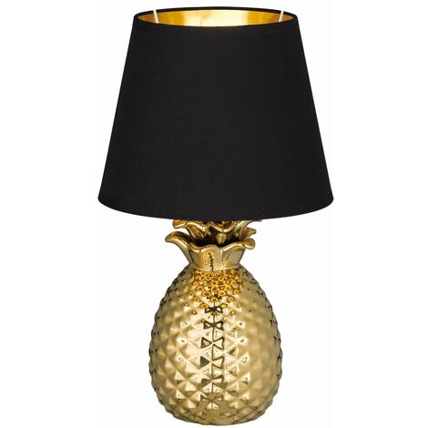Lampada tavolo da Interno  E14 in Ceramica Oro