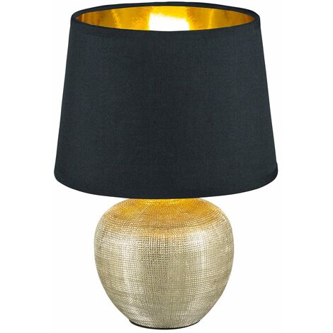 Lampada tavolo da Interno  E14 in Ceramica Oro