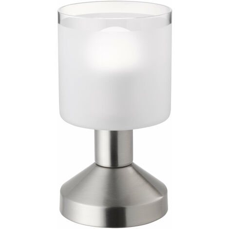 Lampada tavolo da Interno  E14 in Metallo Nickel Opaco