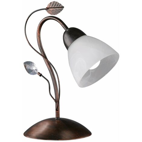 Lampada tavolo da Interno  E14 in Metallo Ruggine Anticato