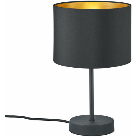 Lampada tavolo da Interno E27 in Metallo Nero Opaco