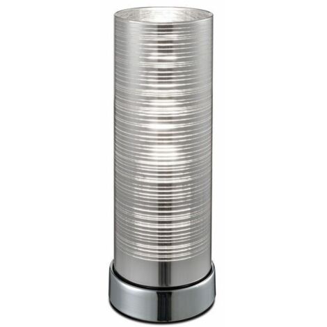 Lampada tavolo decorativa Jaron cromata E27 40W Reality