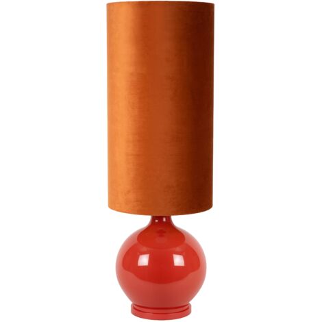 Lampada tavolo Esterad Lucide vetro arancio 100cm E27