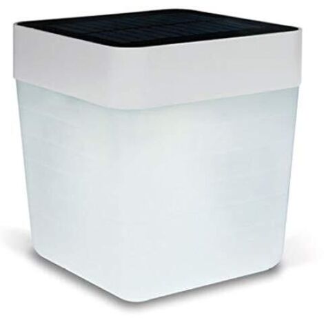 Lampada tavolo esterna solare Table Cube LED Lutec