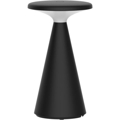 Lampada tavolo esterno PAROS nera LED 2700K USB-C IP44