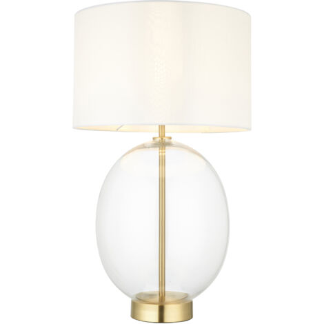 Lampada tavolo KELDA OVAL Endon ottone vetro touch E27