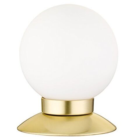 Lampada Tavolo Led Ottone Touch Sfera Vetro H 13 cm Princess GD Trio
