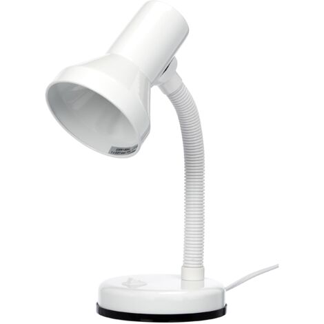 Lampada Tavolo Scrivania Bianca Moderna Regolabile 30 cm Pronto GD Trio