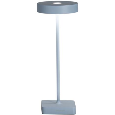 Lampada tavolo senza fili LED ricaricabile USB touch TAP Blu avion 12x32 cm