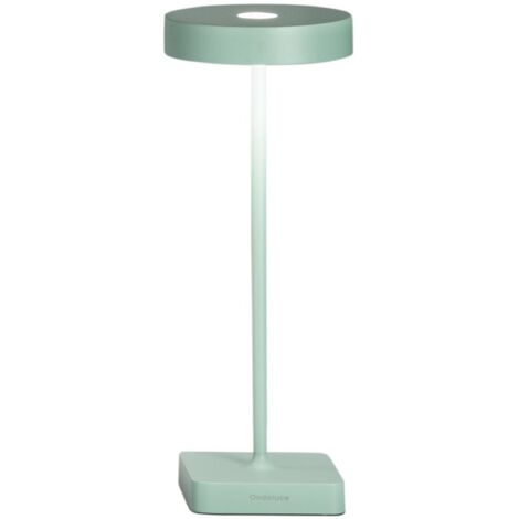 Lampada tavolo senza fili LED ricaricabile USB touch TAP Salvia 12x32 cm