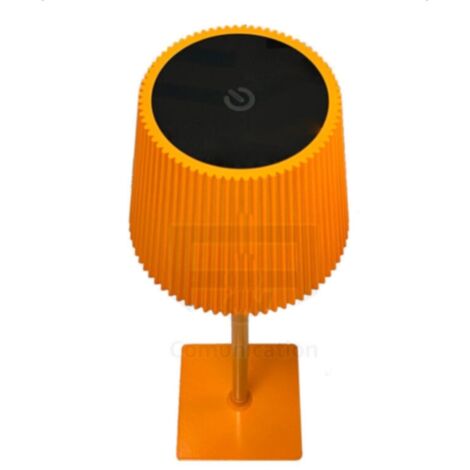 LAMPADA TAVOLO TOUCH LED MODERNA RICARICABILE BAR HOTEL RISTORANTE ARANCIONE G02