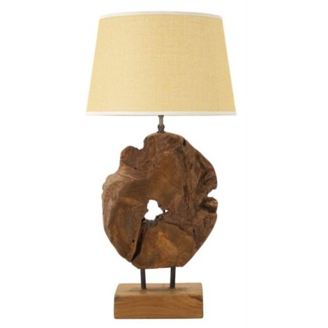 LAMPADA TEAK DA TAVOLO KEPALA CM Ø 35X69