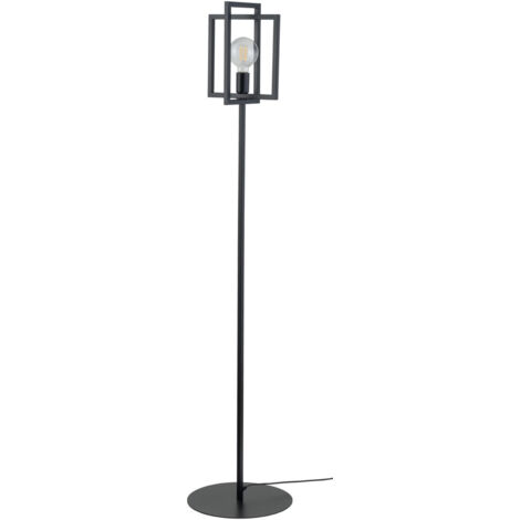 Lampada terra Eden nera industriale 161cm E27 Sigma