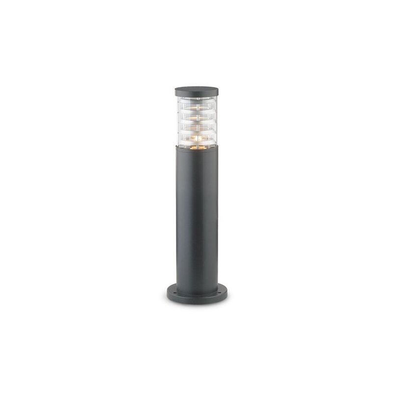 Ideal Lux - Piantana-Palo Da Esterno Moderna Tronco Alluminio Antracite 1 Luce E27 H40Cm