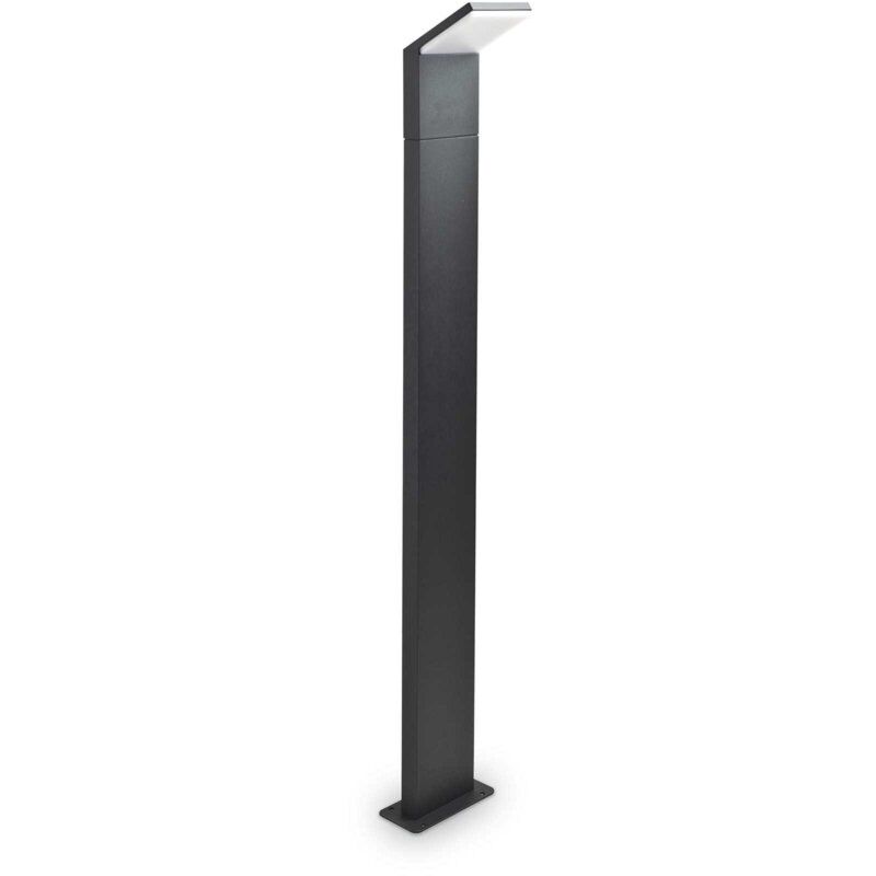Piantana Moderna Style Alluminio Antracite Led 9W 3000K Luce Calda