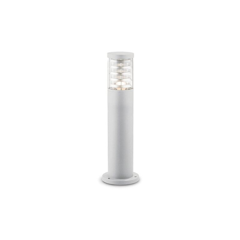 Ideal Lux - Piantana-Palo Da Esterno Moderna Tronco Alluminio Bianco 1 Luce E27 H40Cm