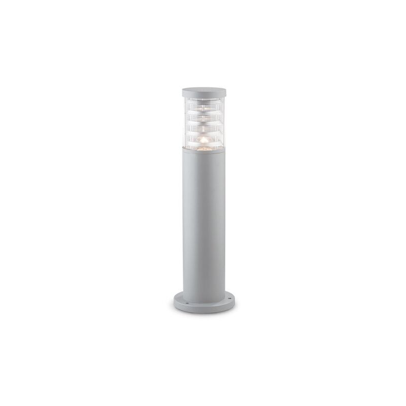Ideal Lux - Piantana-Palo Da Esterno Moderna Tronco Alluminio Grigio 1 Luce E27 H40Cm