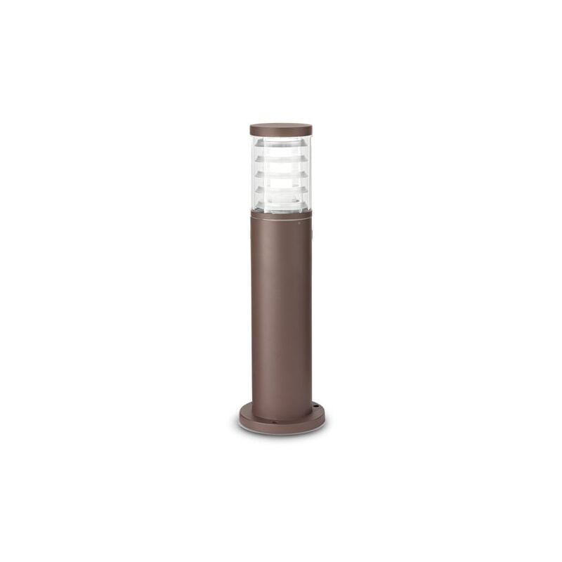Ideal Lux - Piantana-Palo Da Esterno Moderna Tronco Alluminio Coffee 1 Luce E27 H40Cm