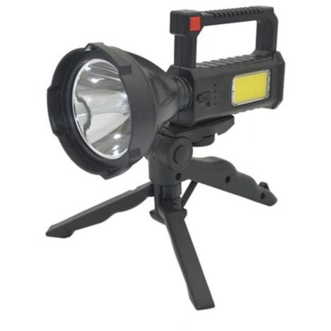 Lampada Torcia a LED Ricaricabile Per Casa Campeggio Pesca con supporto. TY-838