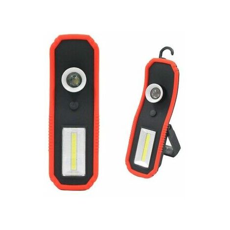 LAMPADA TORCIA LAVORO LED CALAMITA MAGNETICA RICARICABILE CON GANCIO HC-919