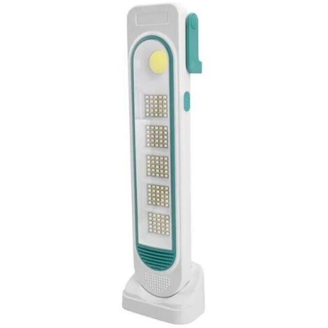 Lampada torcia portatile 125 + 18 LED smd lavoro emergenza Pannello solare TY106