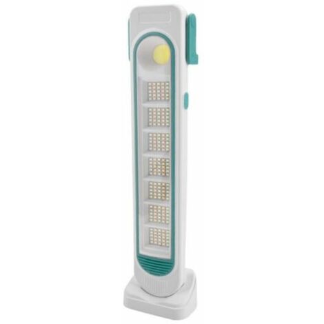 Lampada torcia portatile 175 + 18 LED smd lavoro emergenza Pannello solare TY107
