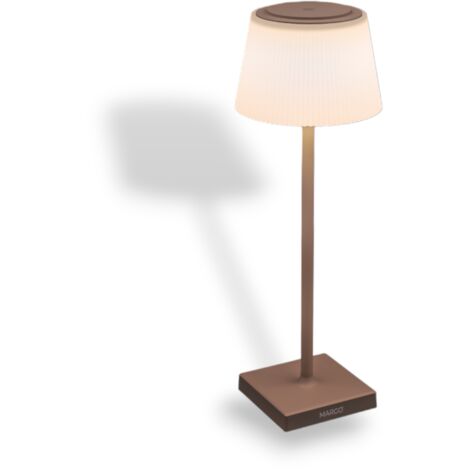 Lampada touch led ricaricabile da tavolo con regolazione della luminosità Margò -  Corten