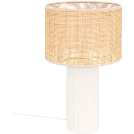 Lampada tylia in ceramica bianca h47cm - Atmosphera créateur d'intérieur