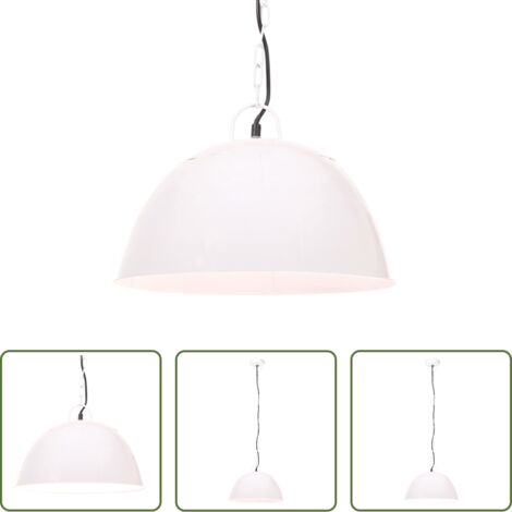 Lampada vintage -  Lampada Industriale Vintage 25 W Bianca Rotonda 41 cm E27