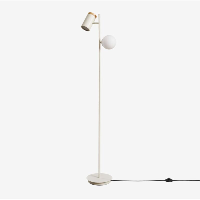 Sklum - Lampadaire 2 lumières Amaranto Tapioca Beige