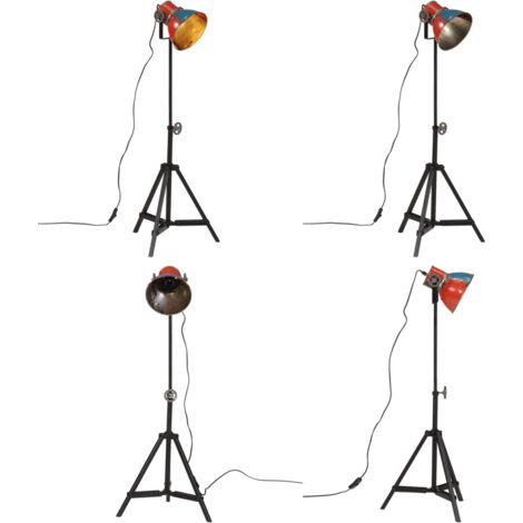 Lampadaire 25 W multicolore 35x35x65/95 cm E27 - Lampe E27 - Éclairage relaxant
