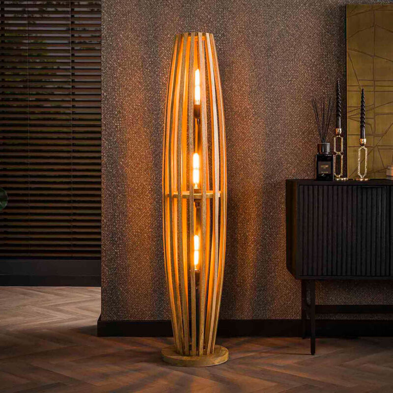 M&s - Lampadaire 28x28x145 cm en manguier massif naturel - amp M&s - Lampadaire 28x28x145 cm en manguier massif naturel - amp