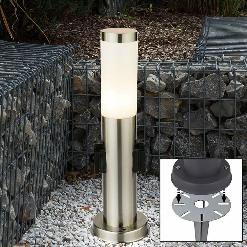 Spots muraux extérieurs à led Lampes à base en acier inoxydable Terrasses de jardin Chemins Allée Lumières debout