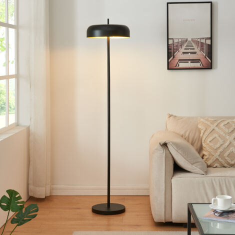 Lampadaire à pied Barton 2 x E27 159 cm noir lux.pro