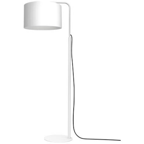 Lampadaire abat-jour blanc mat Arden E27 15W Luminex
