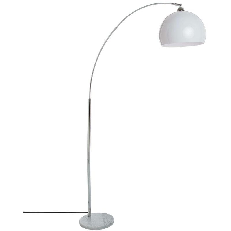 Lampadaire arc Geda marbre blanc H185cm Atmosphera créateur d'intérieur