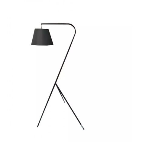 Lampadaire abat-jour noir et trépied original moyen modèle - SHINE M