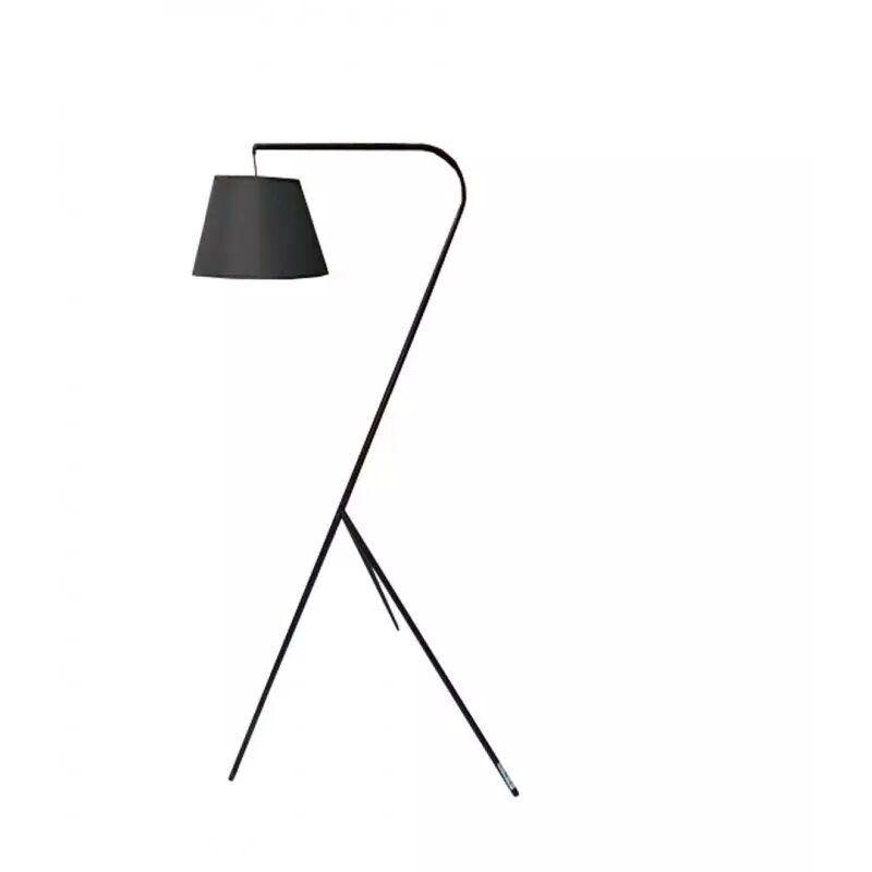 Meubletmoi - Lampadaire abat-jour noir et trépied original moyen modèle - shine m Meubletmoi - Lampadaire abat-jour noir et trépied original moyen modèle - shine m