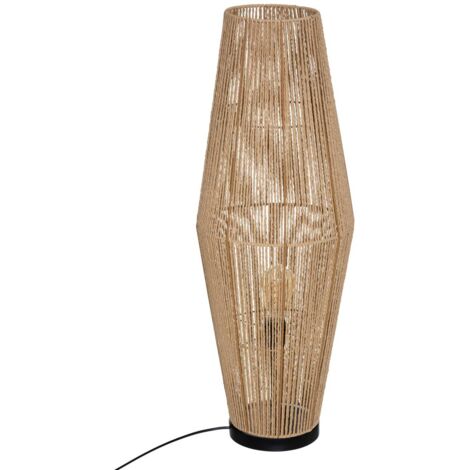 Lampadaire Aissa - métal & papier H83 cm - Atmosphera créateur d'intérieur - Beige