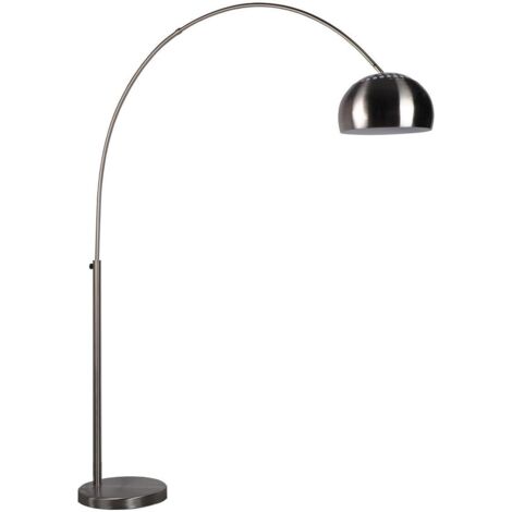 Lampadaire arc design - Chrome - Bow
