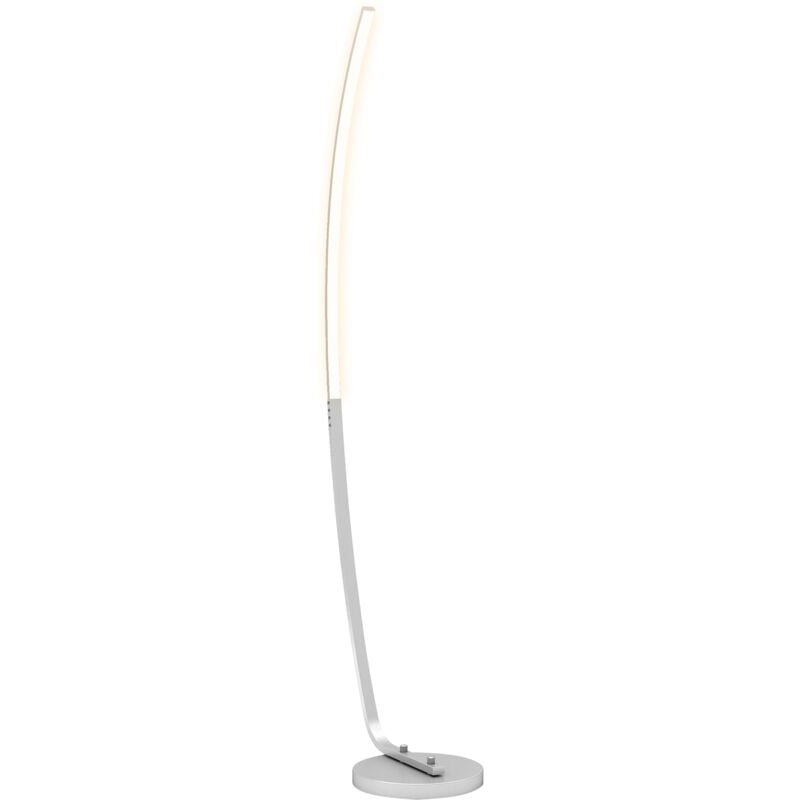 Lampadaire arc design led - luminosité réglable - H.147 cm - alliage alu.