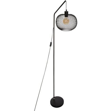 Lampadaire arc Emie métal noir H158cm - Atmosphera créateur d'intérieur - Noir